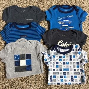 6-9 Calvin Klein baby boy onesies